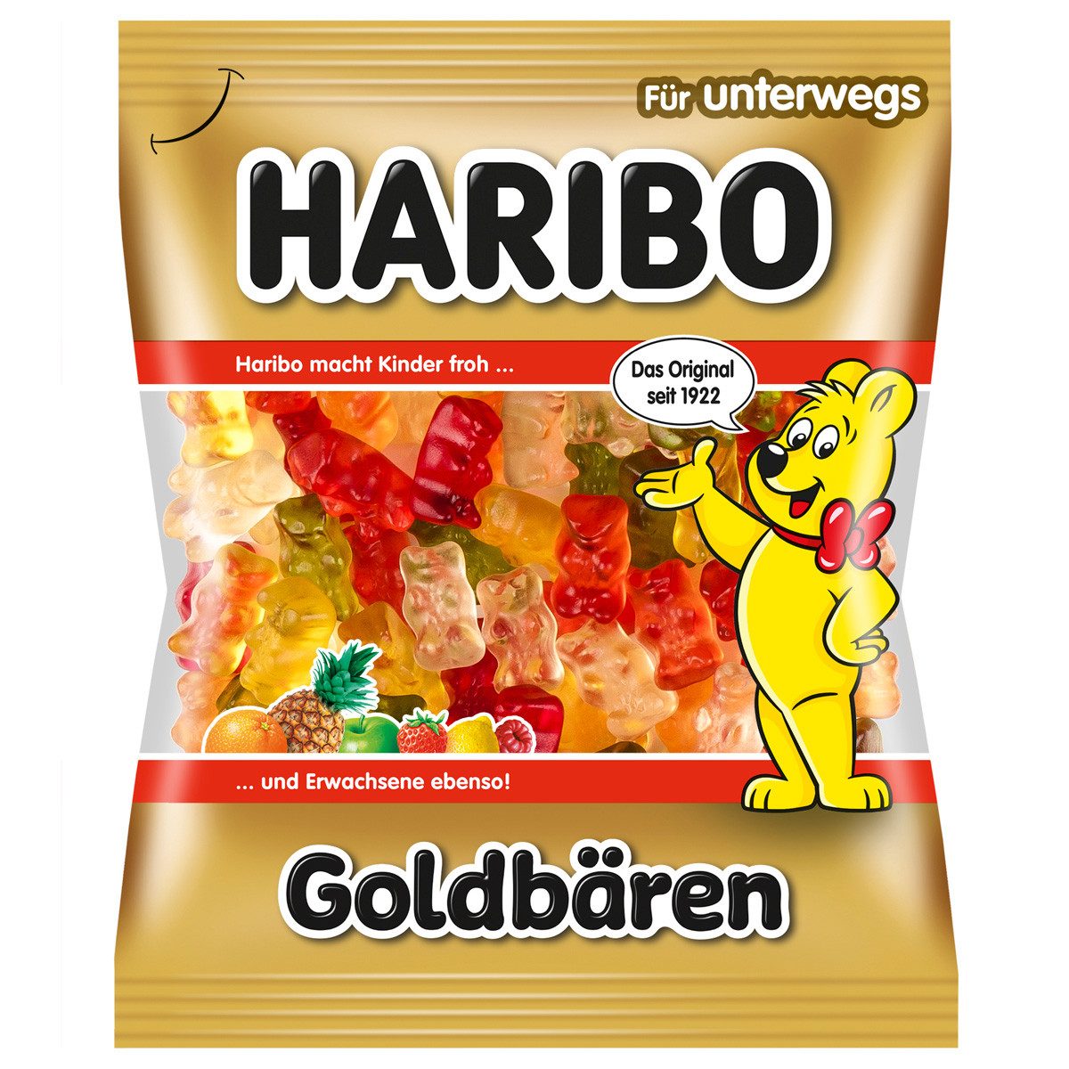 HARIBO Süßigkeit, Haribo Goldbären der Klassiker in leckeren Geschmacksrichtungen 175g
