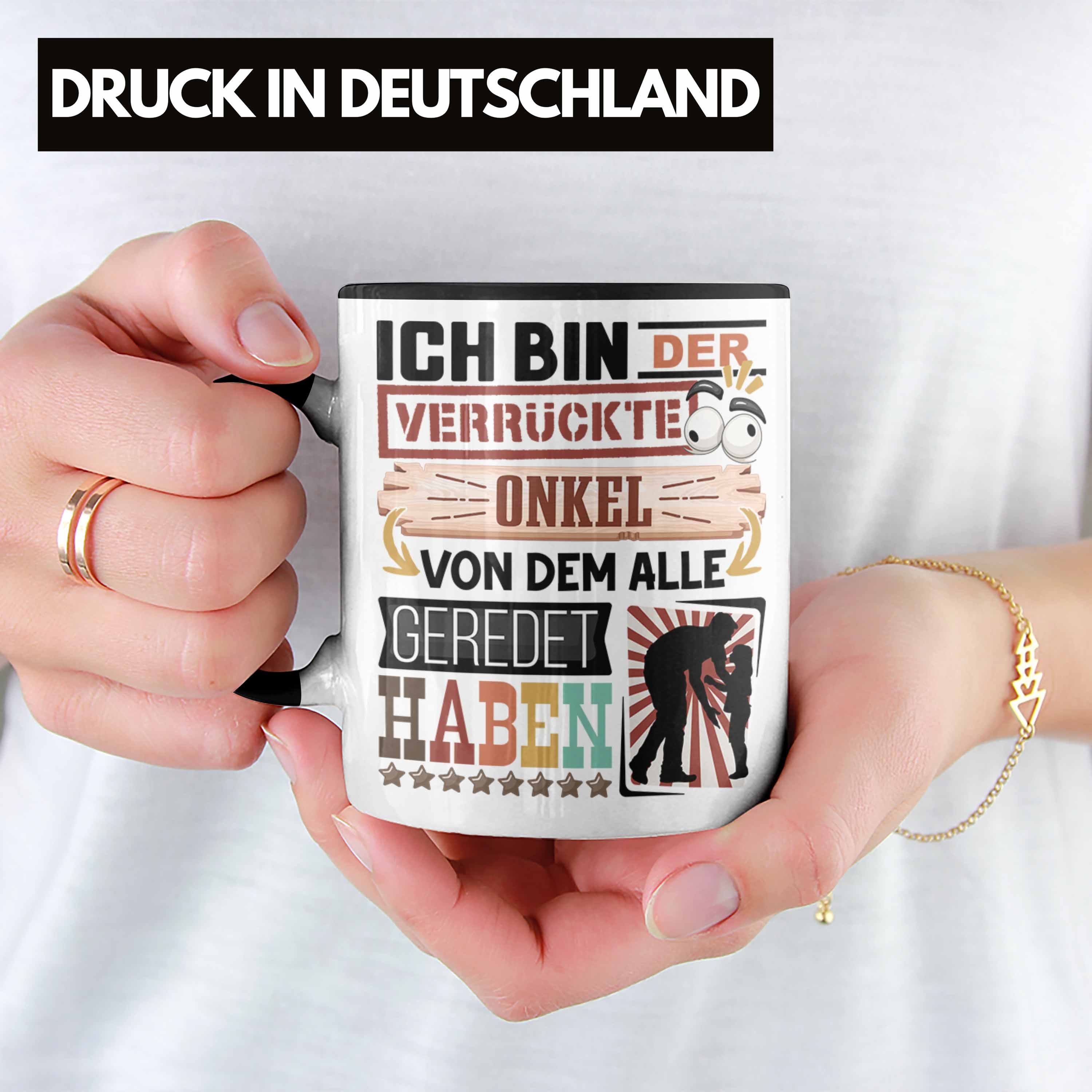 Tasse Onkel Trendation Geburtstag Geschenkidee Tasse Onkel für Lustig I Spruch Geschenk Schwarz