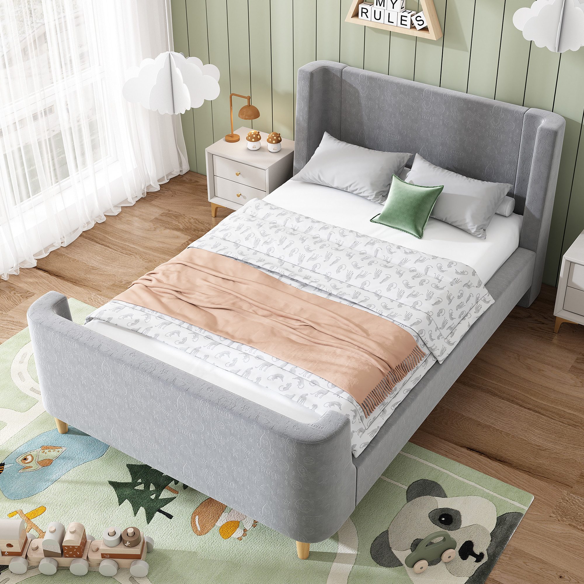 HAUSS SPOLE Polsterbett 90x200 cm Kinderbett günstig online kaufen