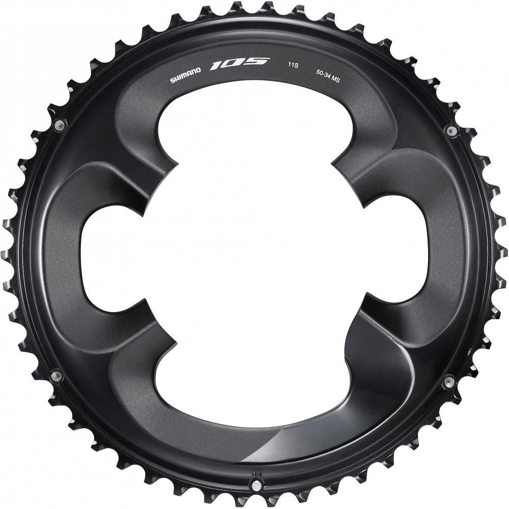 Kettenschaltung SHIMANO Kettenblatt 105 FC-R7000 50 Zähne Schwarz - präzise Schaltperf