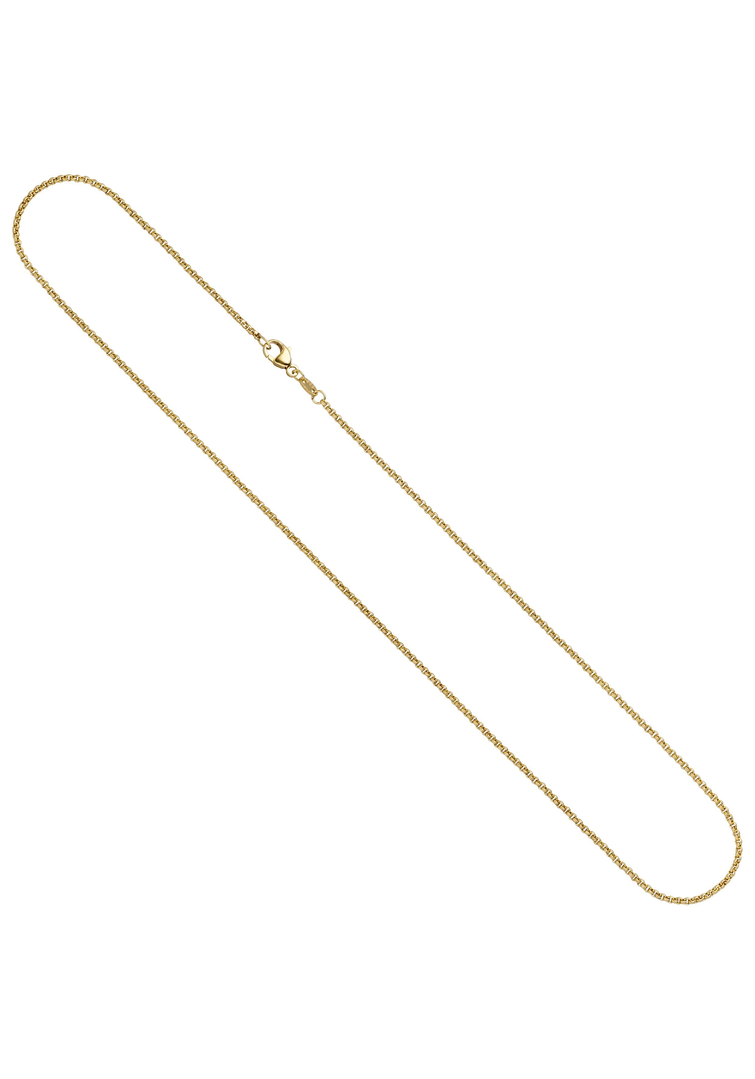 JOBO Goldkette, Erbskette 585 Gold 42 cm...