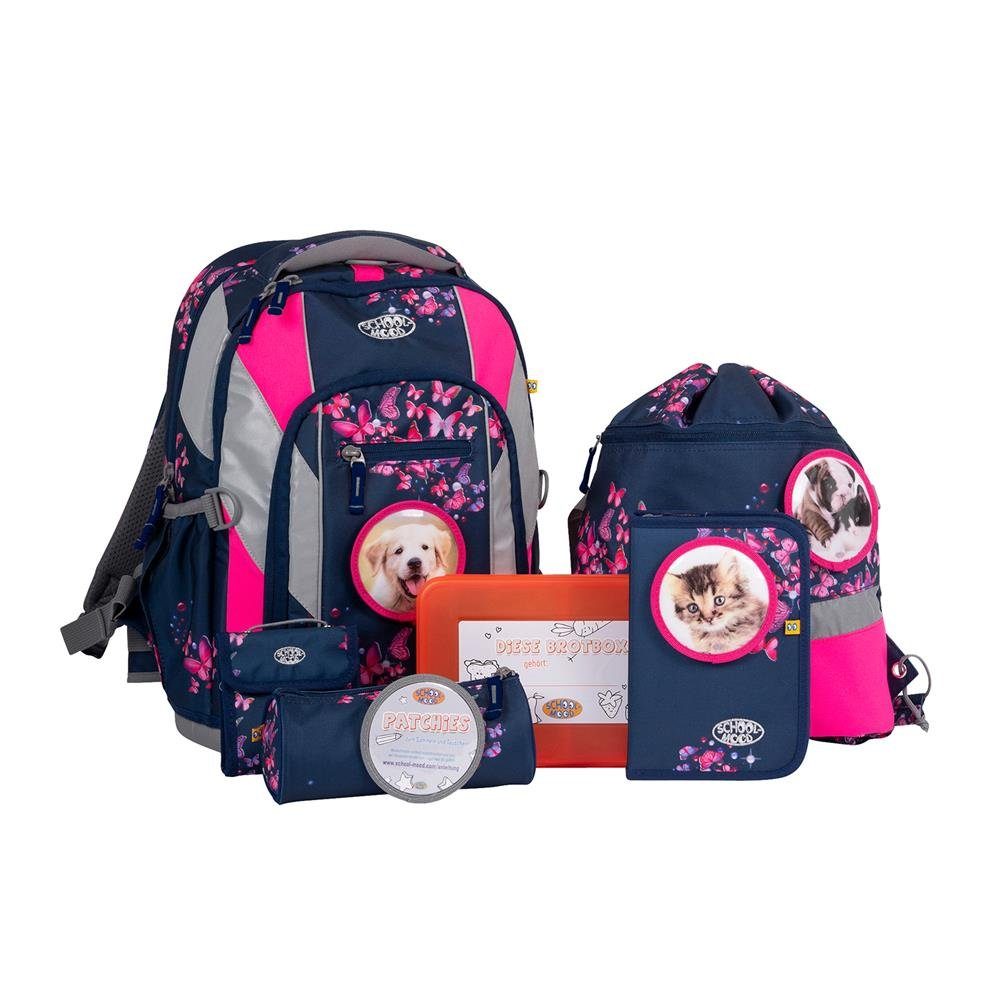 SCHOOL-MOOD® Schulrucksack »Loop Air Mia Schulrucksack 7er Set«,  Schultasche Schulranzen mit Federmappe und Zubehör zur Einschulung  Grundschule online kaufen | OTTO