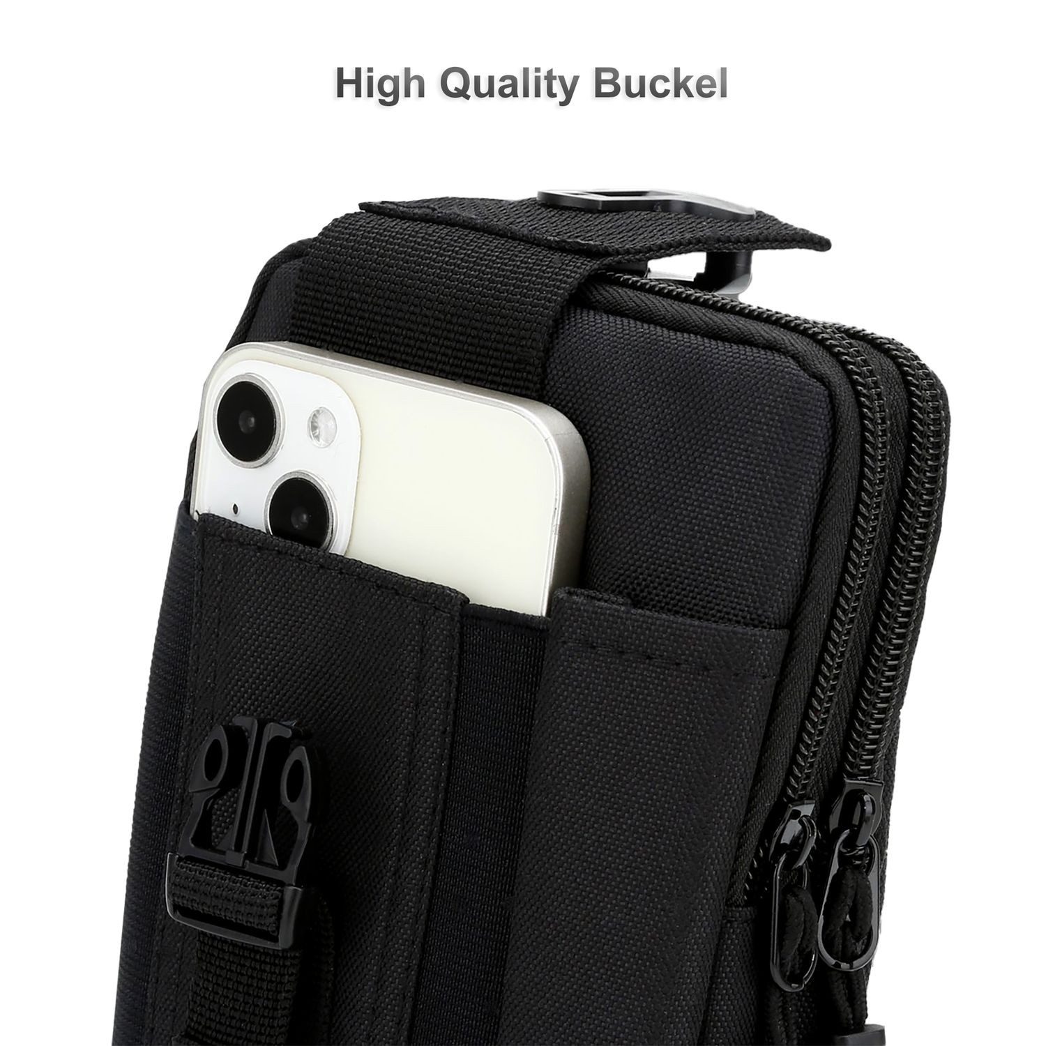 Cadorabo Handytasche für iPhone 17 PRO MAX (1-tlg), Hülle mit Schultergurt Handyhalter Outdoor Gürteltasche Hüfttasche – Bild 3 von 5