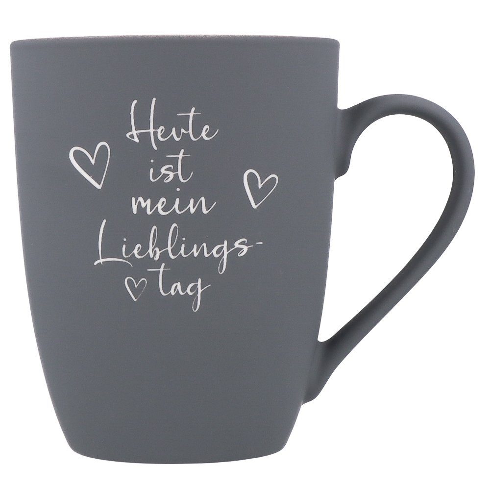 Spruchreif® Tasse SOFT-TOUCH-Tasse mit beidseitiger Gravur, Geschenke für die Familie