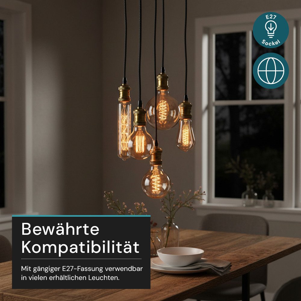 LUXULA LED-Leuchtmittel LUXULA LED-Leuchtmittel E27 3 W 1800 K Warmweiß, E27, Warmweiß – Bild 4 von 5