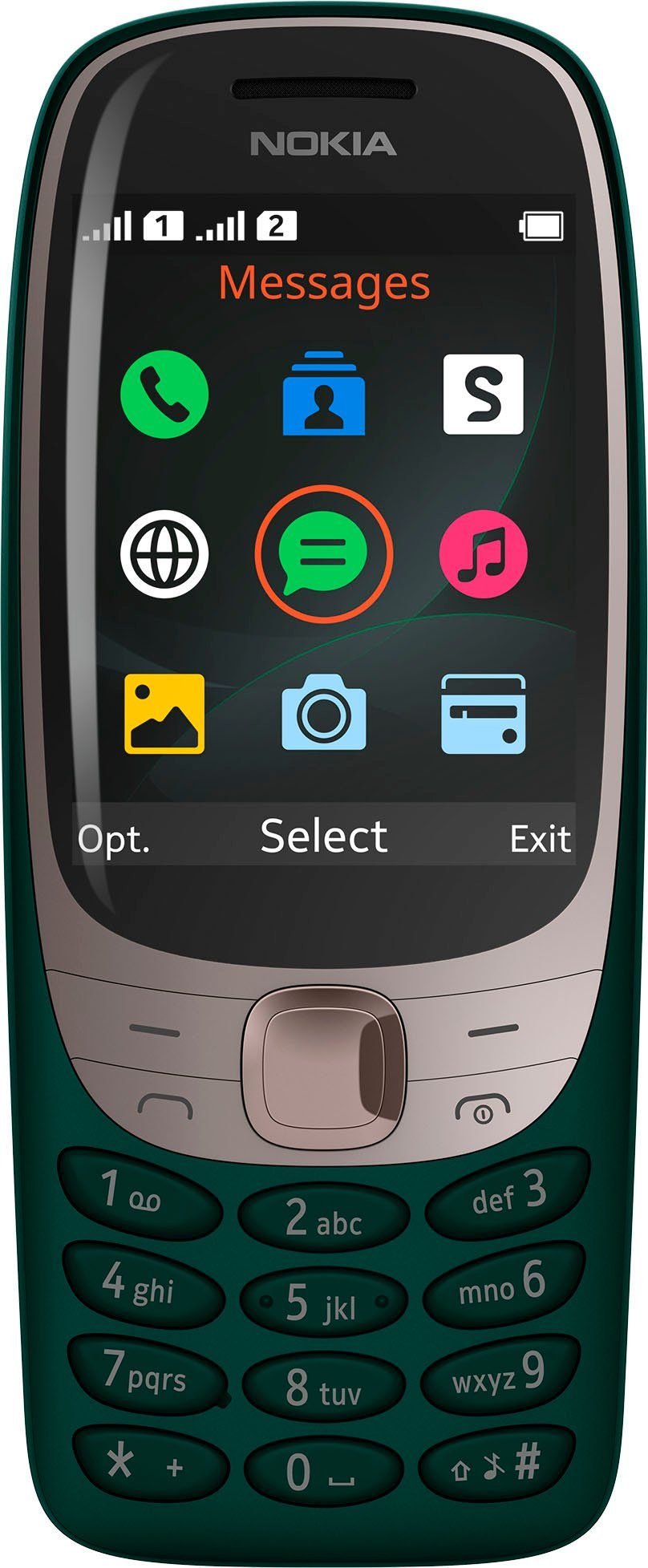 Nokia 6310 Smartphone (7,11 cm/2,8 Zoll, 0,016 GB Speicherplatz),  MicroSD-Kartensteckplatz unterstützt bis zu 32 GB