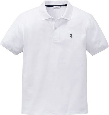 U.S. Polo Assn Poloshirt schöne Piqué-Struktur und Logo-Stick im Kontrastton