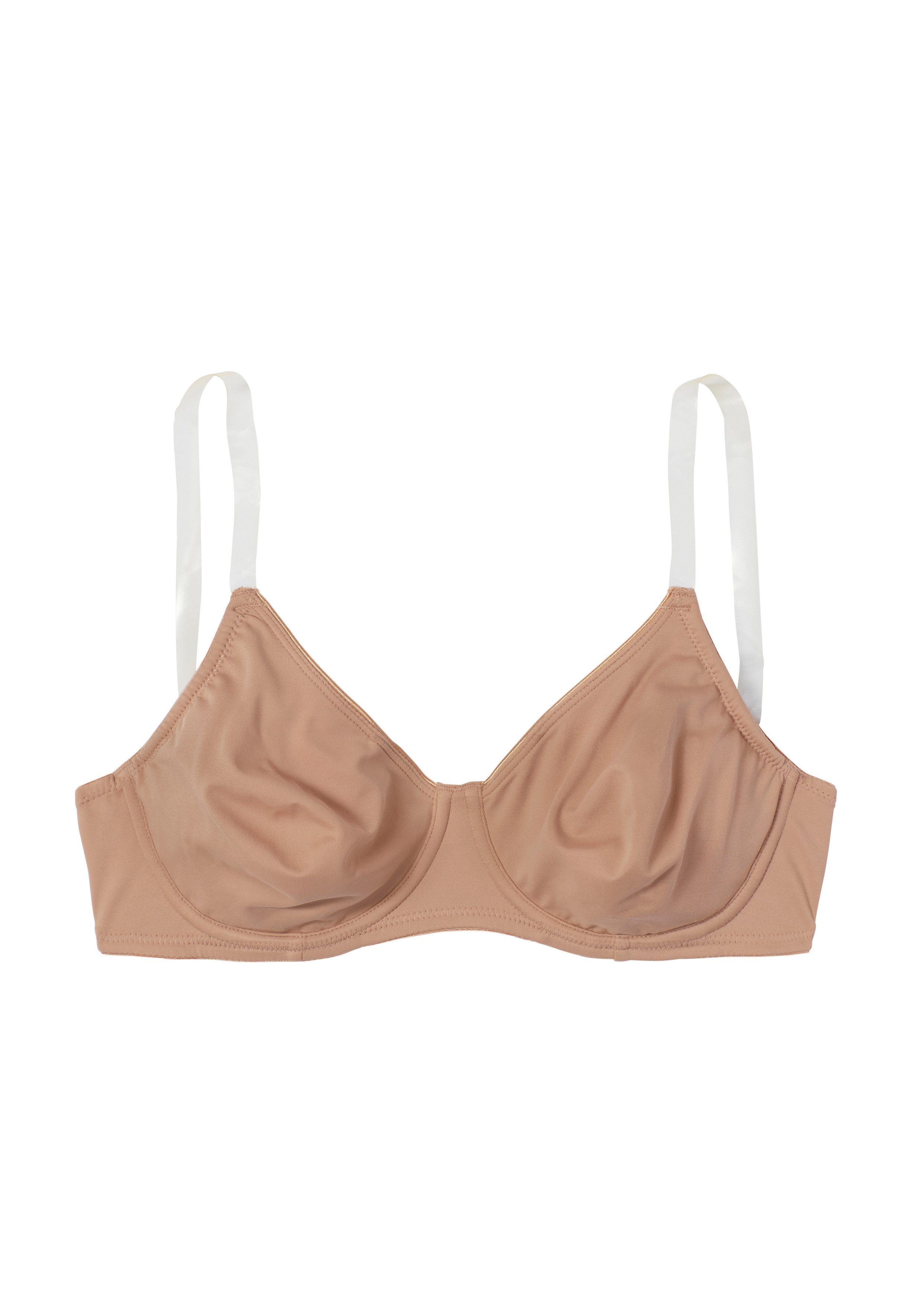 Nuance T-Shirt-BH mit Bügel, ohne Schale und mit transparenten Trägern, Basic