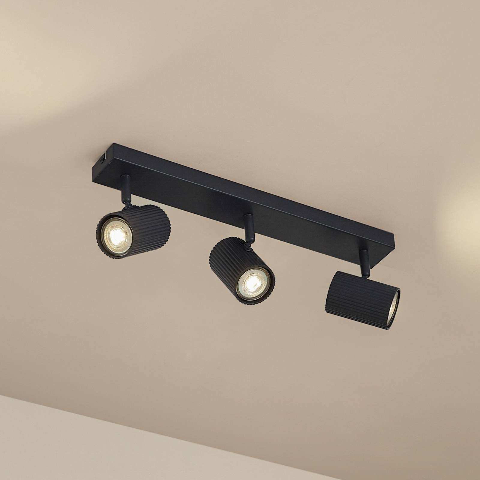 Lindby Deckenstrahler Kardis, Metall, Alu IP20, 3 x 10 W LED
