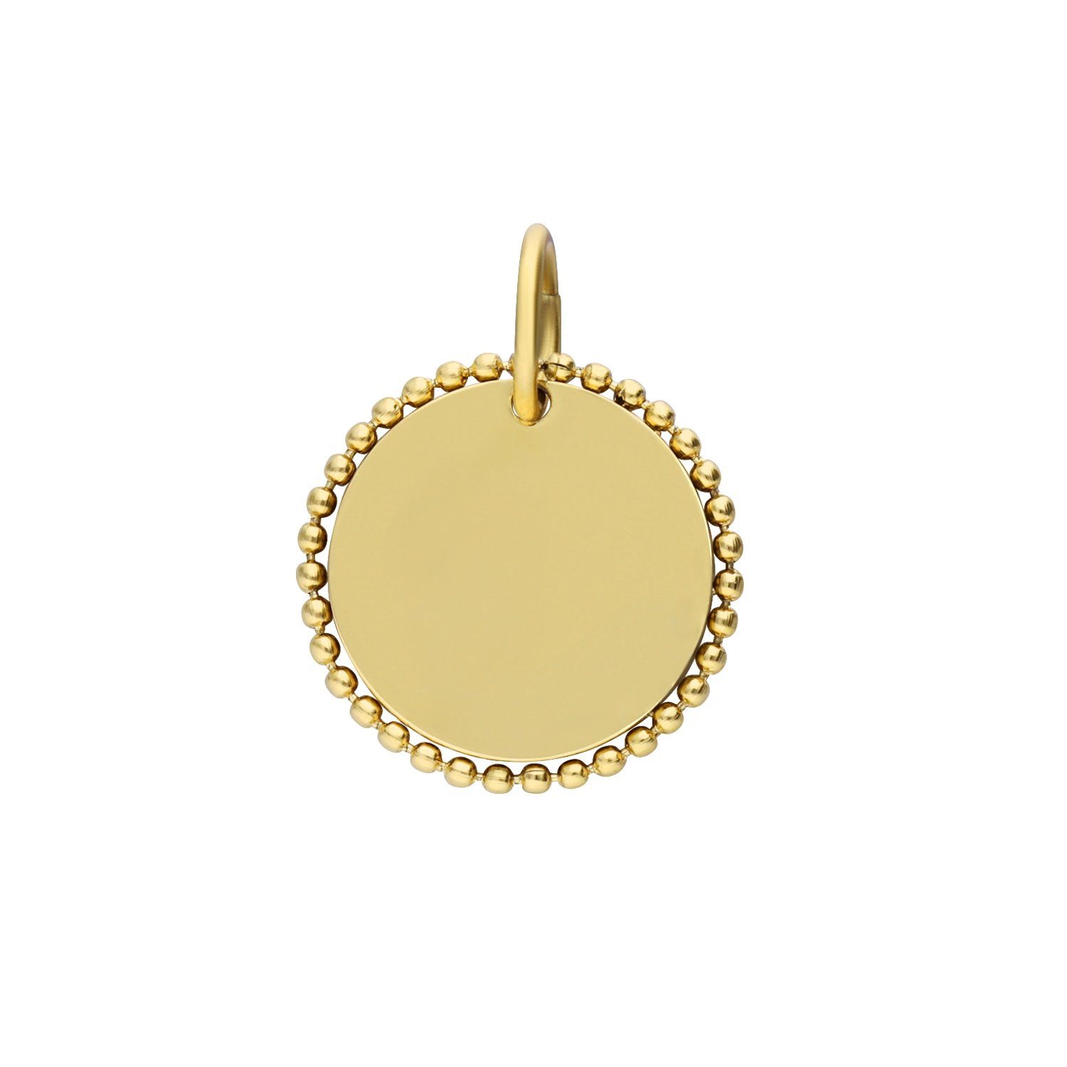 LUCARDI Anhänger mit Gravur AnhÃ¤nger - Stahl - Gold - Damen