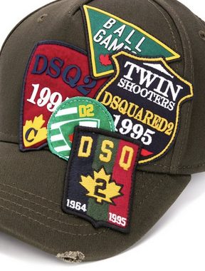 Dsquared2 Baseball Cap Dsquared2 Iconic Multi All Over Patch Baseballcap Cap Kappe Basebalkap