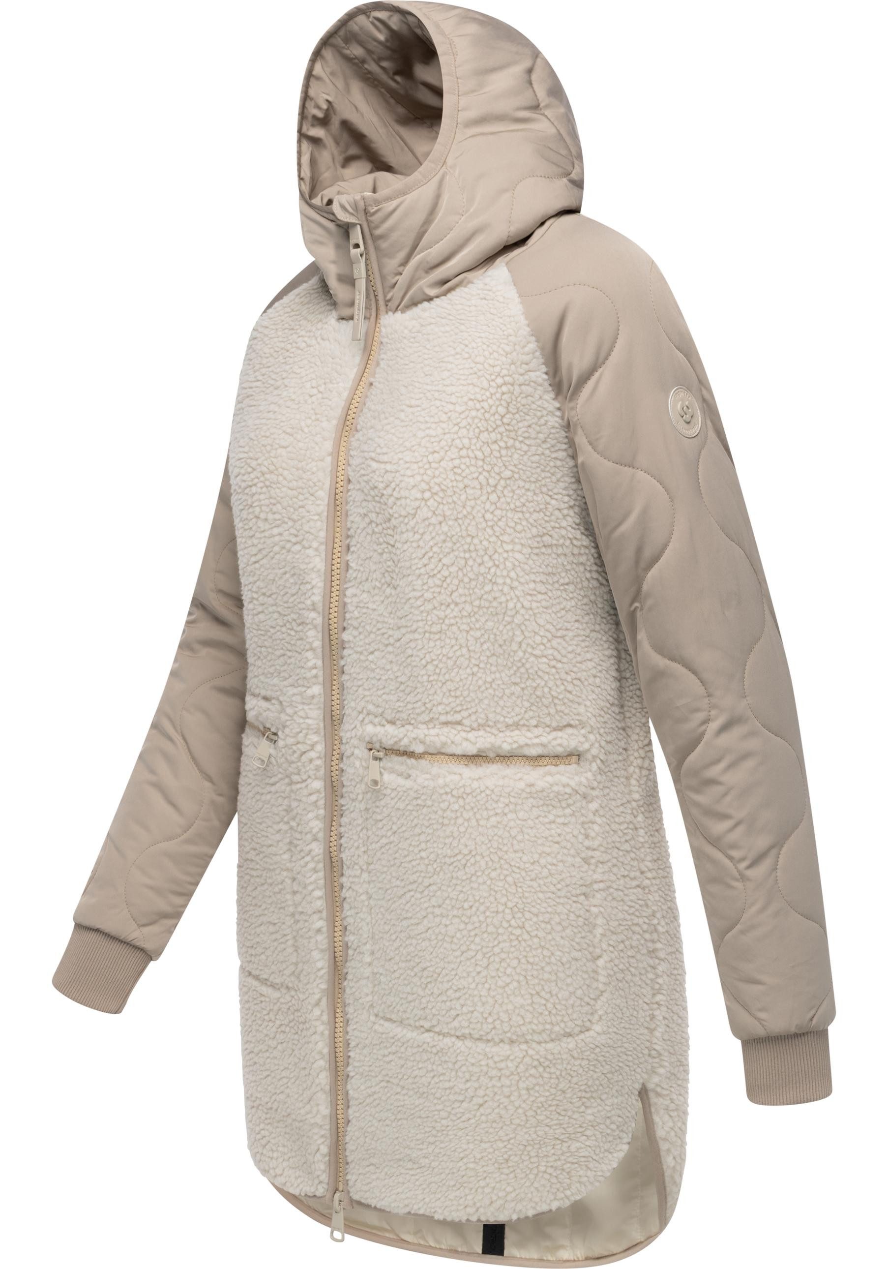 Ragwear Fellimitatmantel Longeddy Kuscheliger Plüschmantel mit günstig online kaufen