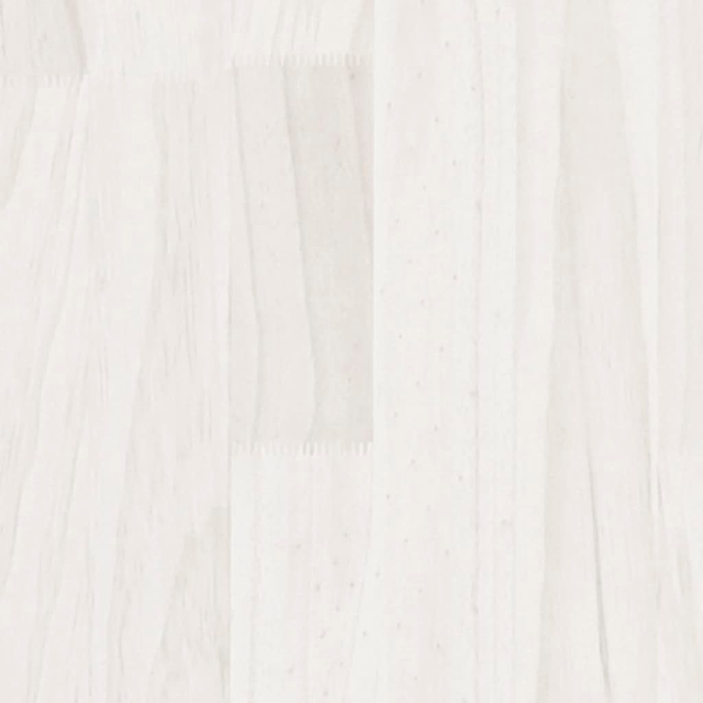 vidaXL Couchtisch Couchtisch Weiß Massivholz Kiefer | Weiß (1-St) cm 75x50x33,5 Weiß