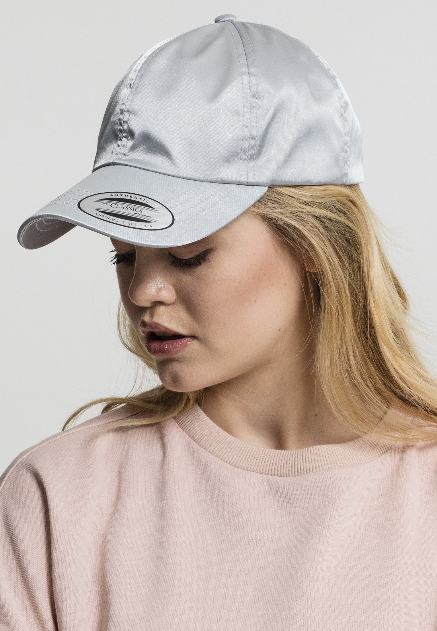 Vielfältig Flexfit Flex Cap Accessoires Profile Cap Low silver Satin