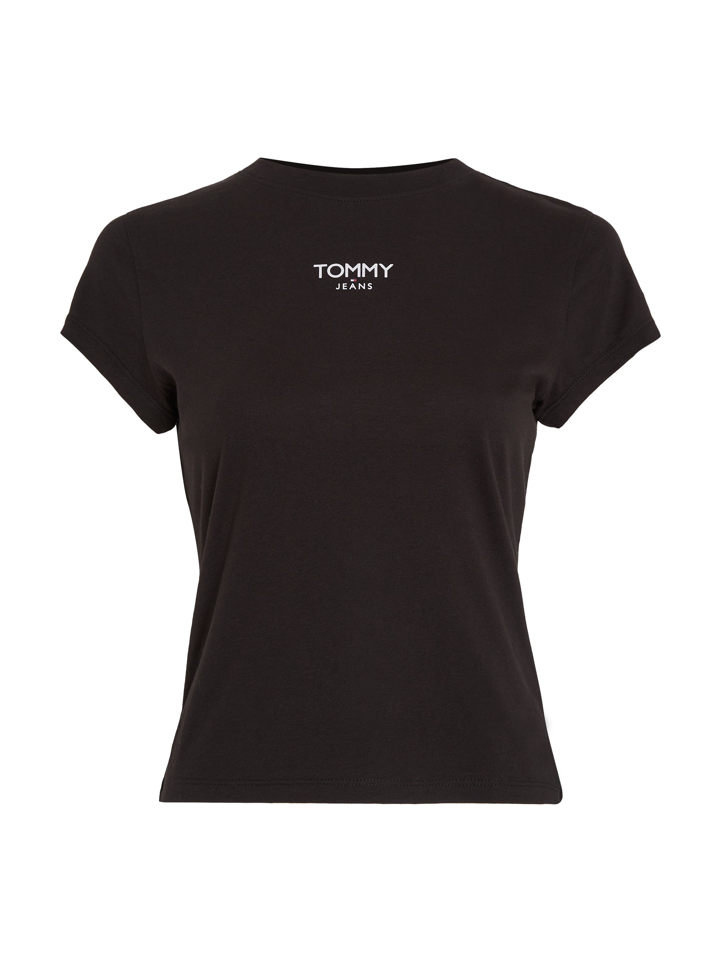 Tommy Jeans T-Shirt TJW mit Jeans BBY Tommy LOGO ESSENTIAL Black 1 Logo SS