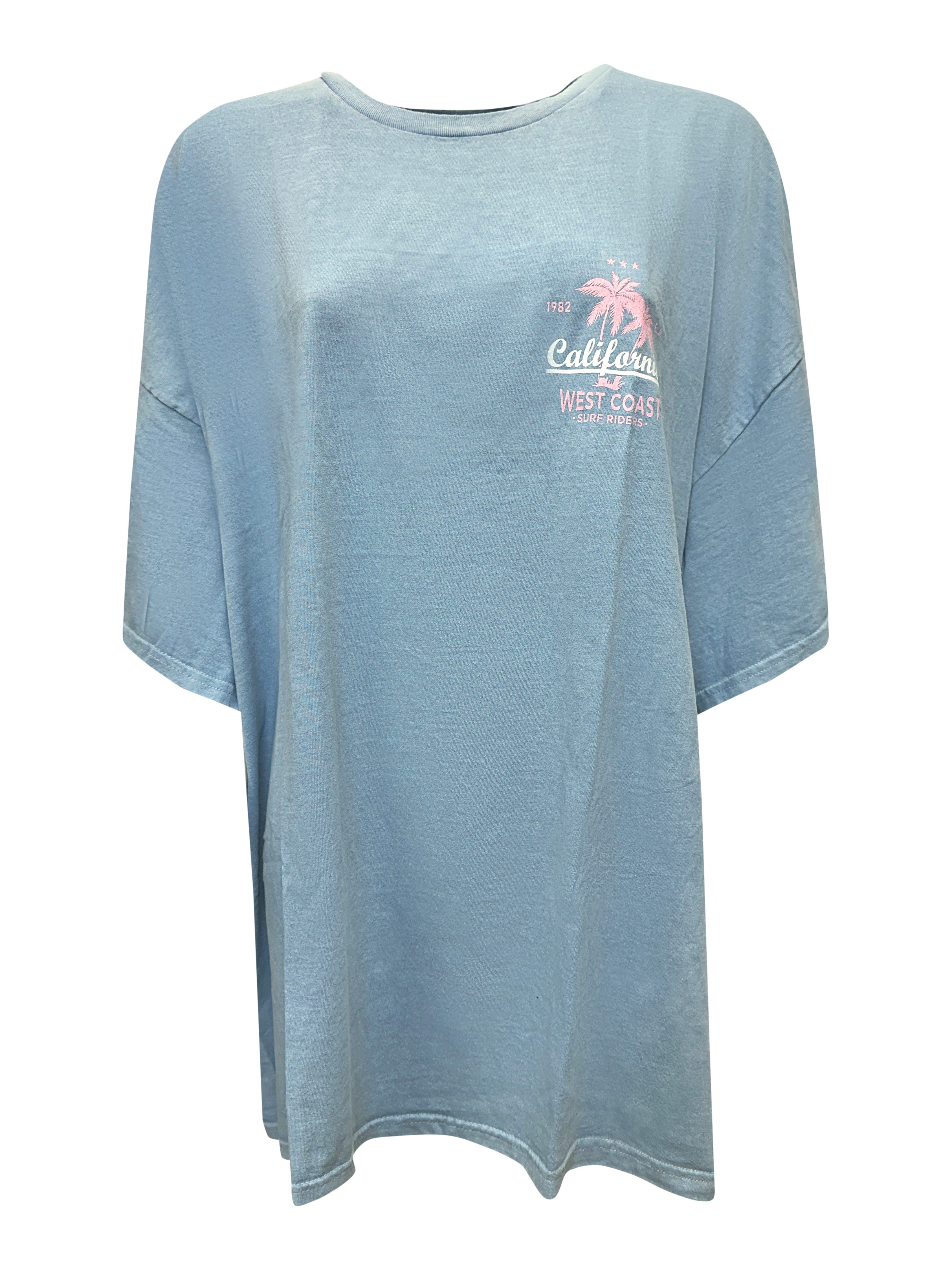 Worldclassca T-Shirt Worldclassca Oversized California Print T-Shirt lang S günstig online kaufen