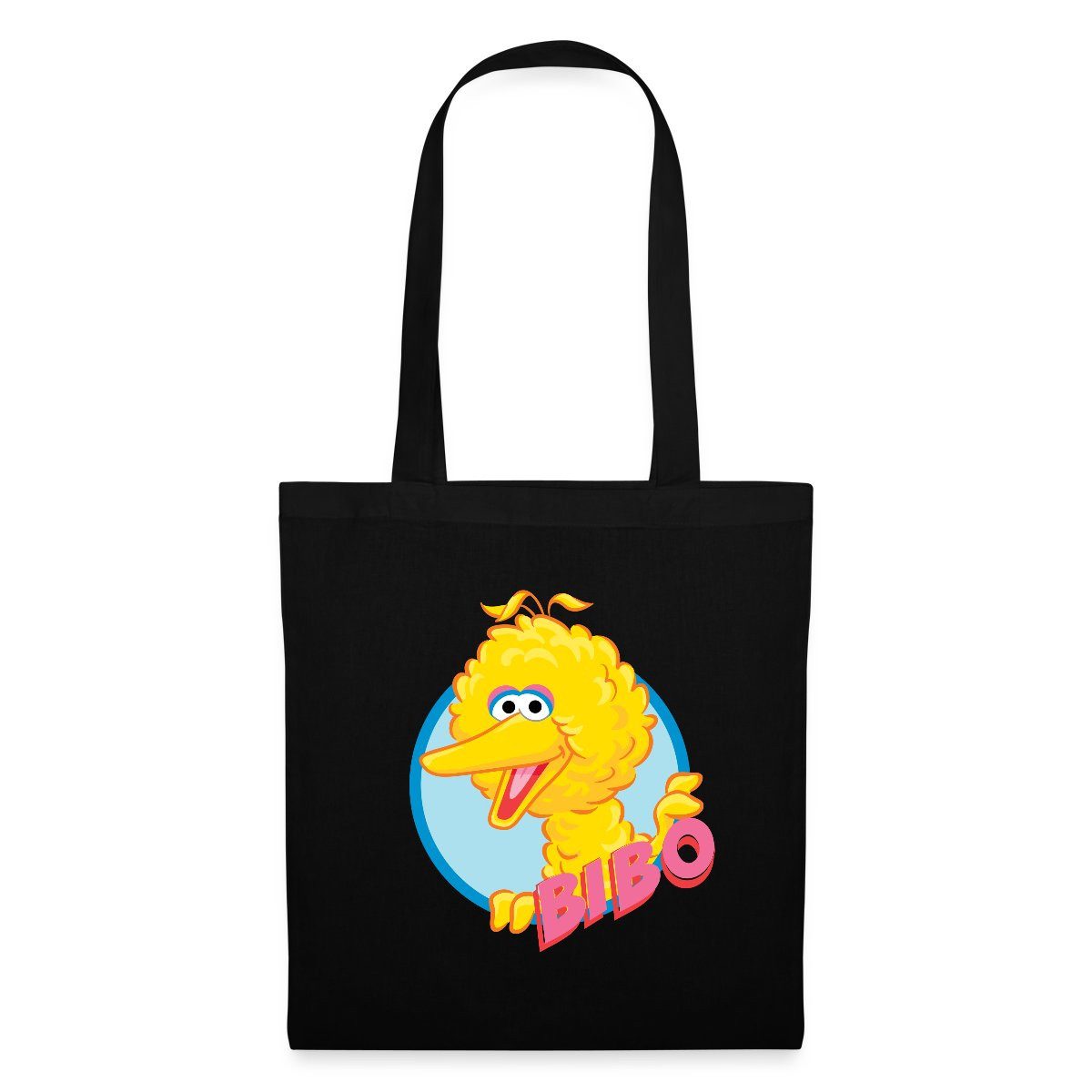 Henkeltasche Sesamstraße Bibo Portrait Stoffbeutel