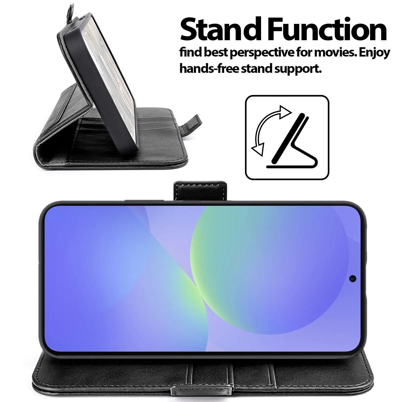 CoolGadget Handyhülle Book Case Elegance Tasche für Samsung Galaxy A37 5G 6,7 Zoll, Hülle Magnet Klapphülle Flip Case für Samsung A37 5G Schutzhülle – Bild 2 von 5