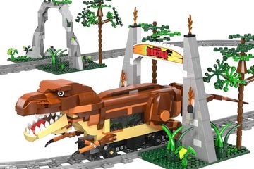 CaDA Konstruktionsspielsteine Dinosaurier Zug (1039 Teile)