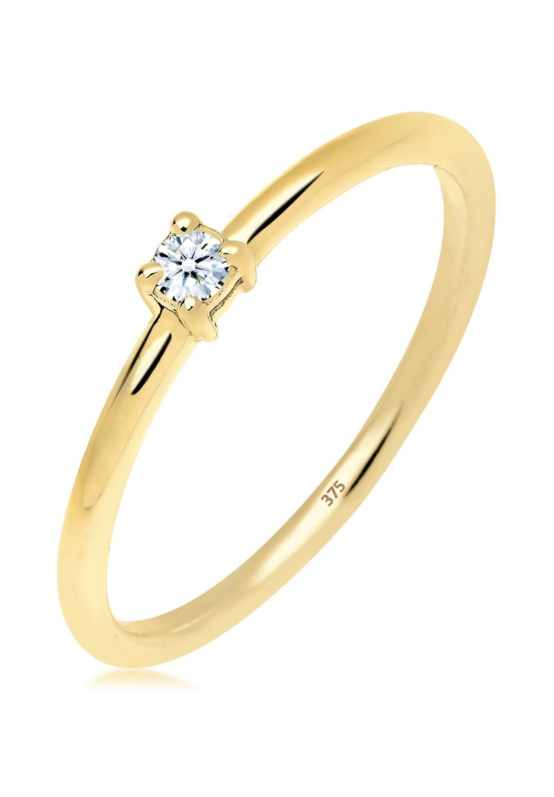 Elli DIAMONDS Verlobungsring Verlobungsring Diamant 0.06 ct. 375 Gelbgold günstig online kaufen