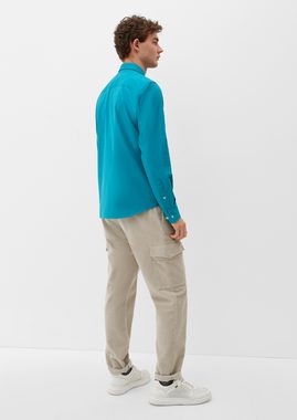 s.Oliver Langarmhemd Slim: Hemd mit Button-Down-Kragen