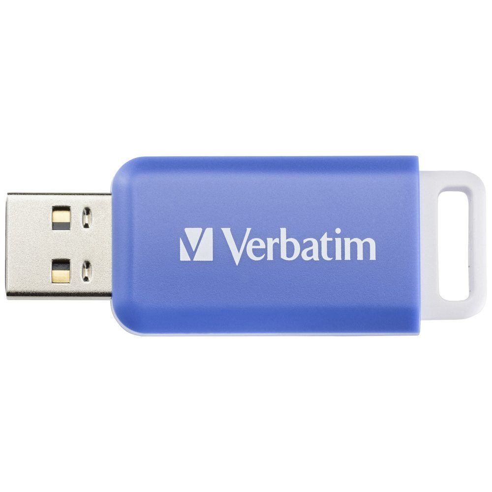 Verbatim Verbatim V DataBar USB 2.0 Drive USB-Stick 64 GB Blau 49455 USB-A (US USB-Stick