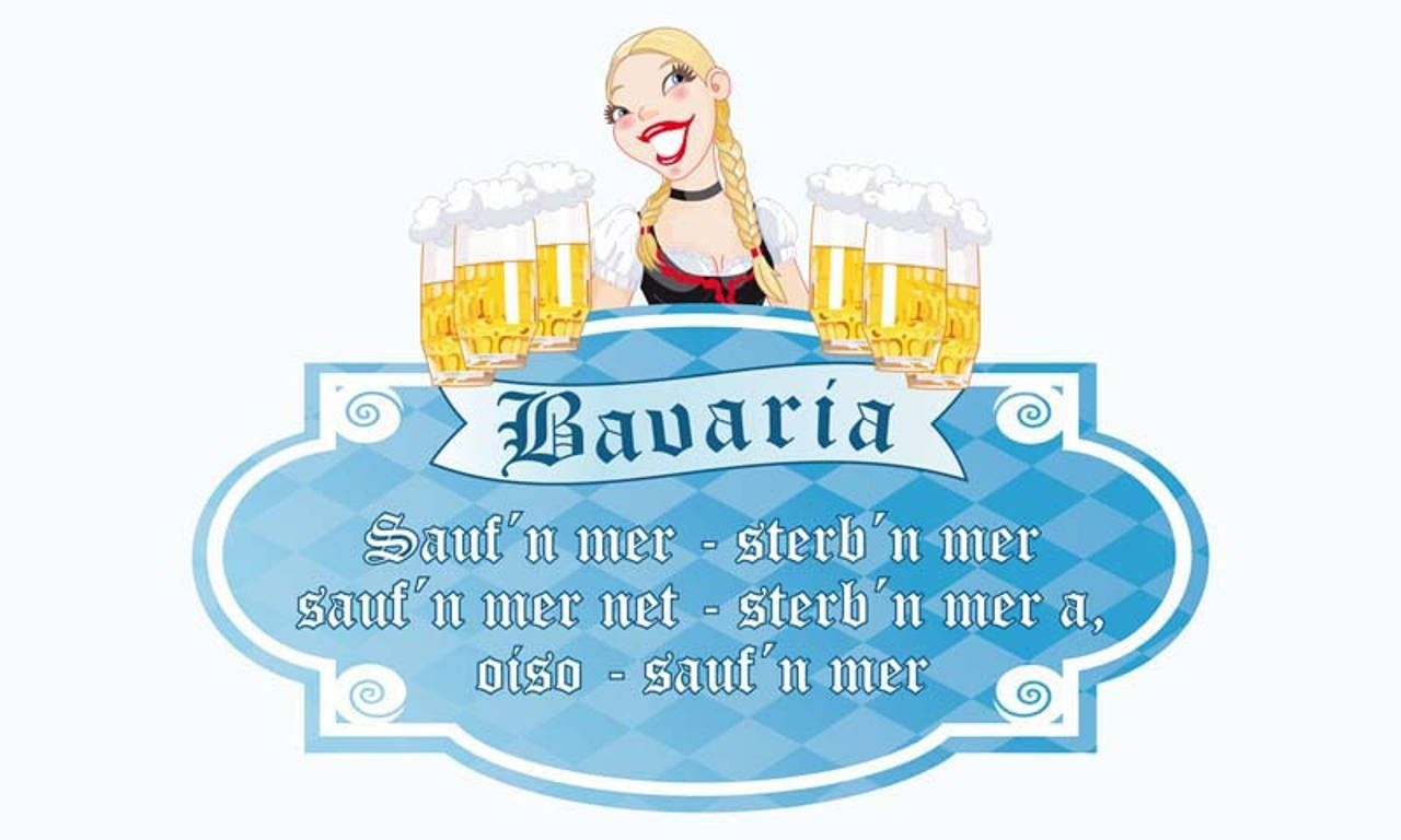flaggenmeer 80 Trinkspruch Bavaria Flagge g/m² Bier