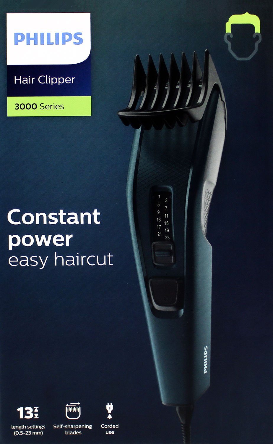 Philips Haarschneider HC3505/15 Series 3000 Netz Haarschneider