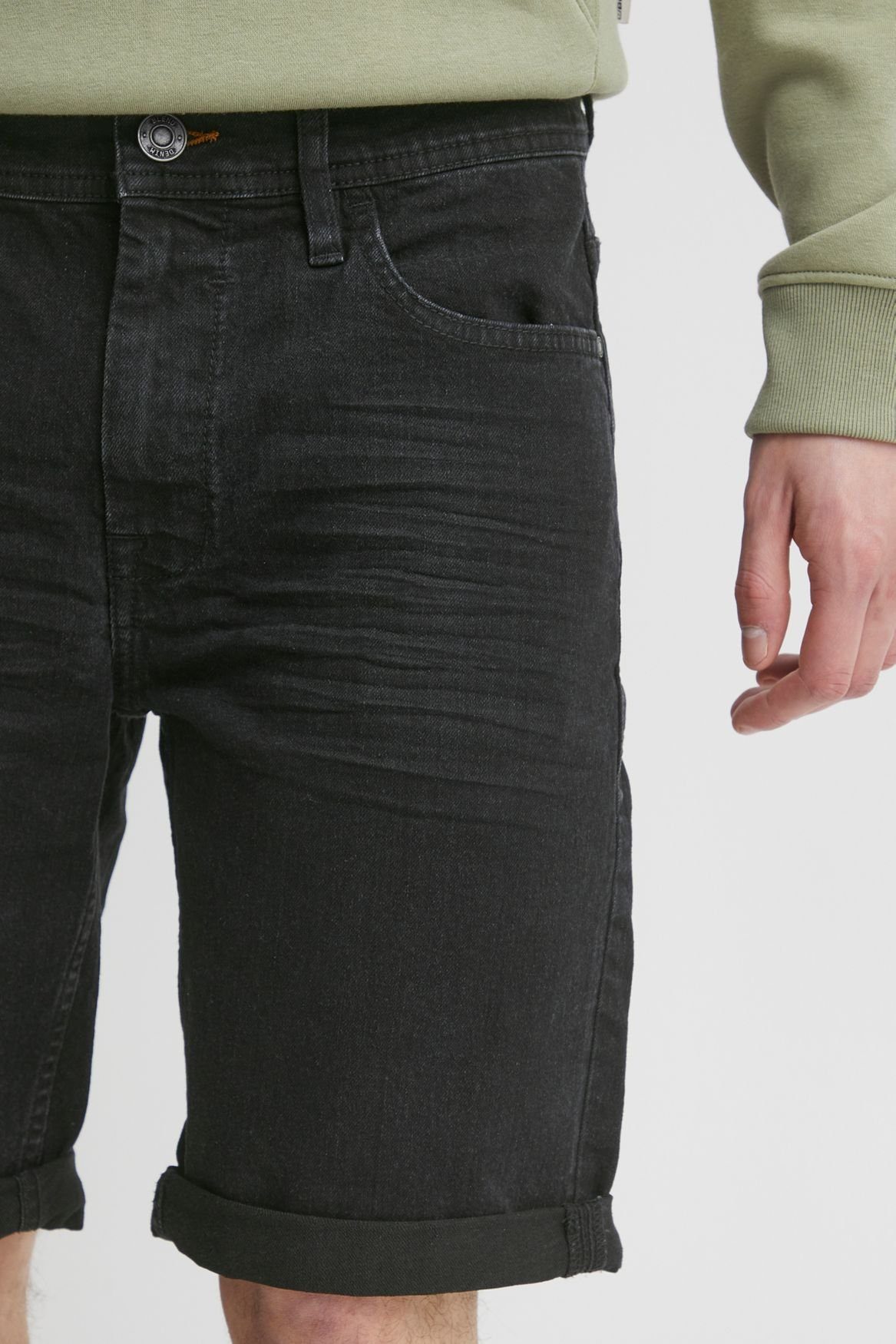 Denim Bermuda Jeans 5087 Jeansshorts Schwarz Blend in Hose 3/4 Capri Shorts