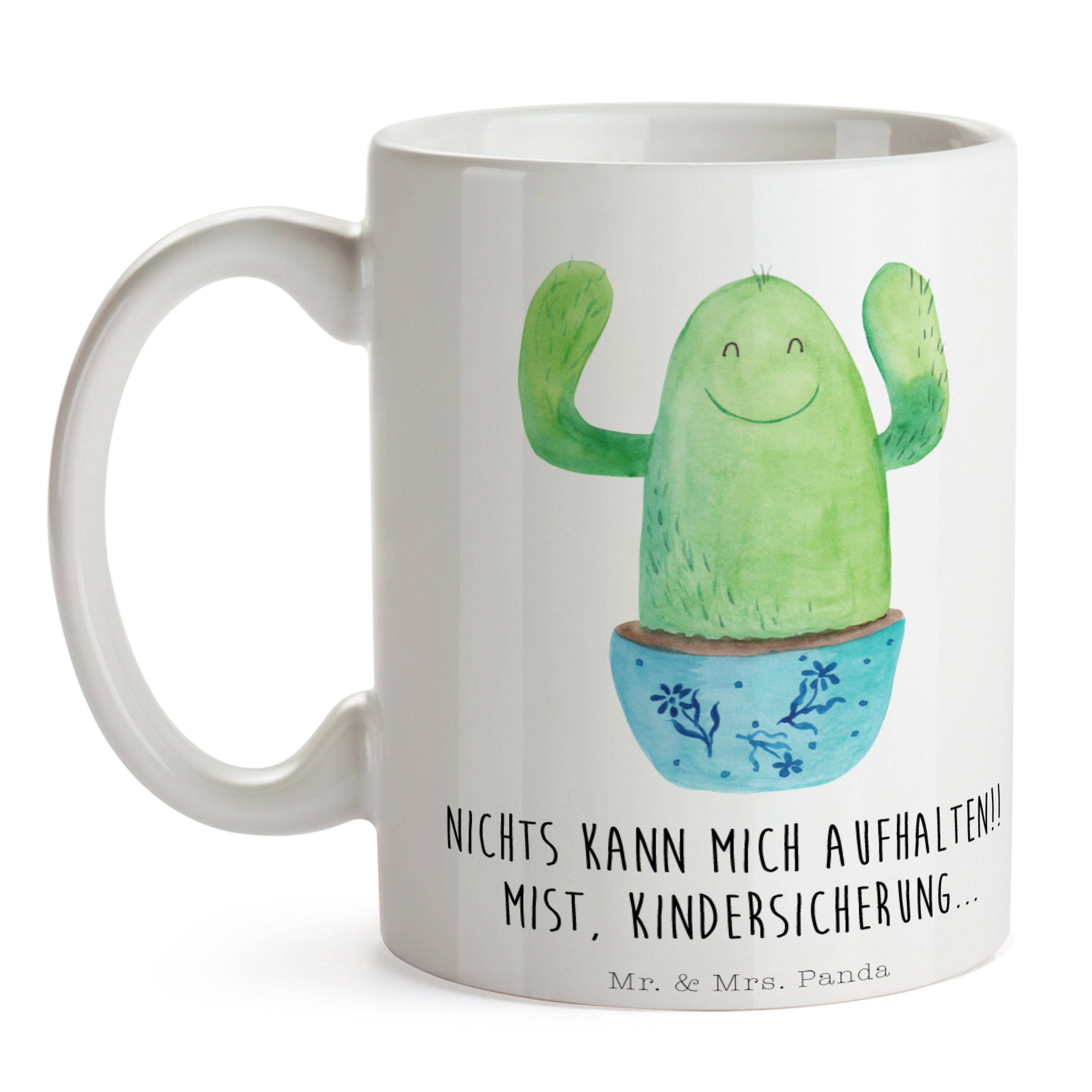 Motive, Tasse Weiß - Kollege, Panda Kaktus Mrs. Geschenk, - Tasse, Happy Tasse & Mr. lustig, Keramik