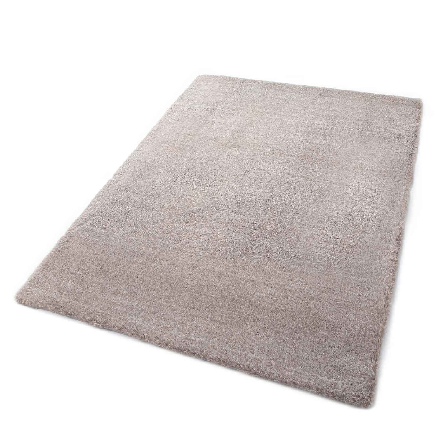 Vimoda Fellteppich Kunstfell Teppich Imitat, Rechteckig, Höhe: 10 mm, Dicht Seidiger Glanz Hochflor Einfarbig Wohnzimmerteppich Soft