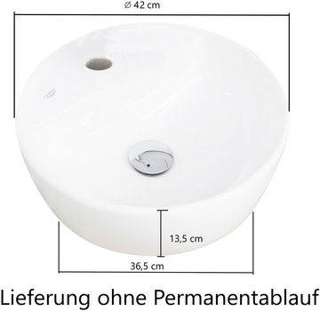 HELD MÖBEL Badmöbel-Set Stubach, (2-St., Spiegelschrank und Waschtisch), Abdeckplatte mit Baumkante