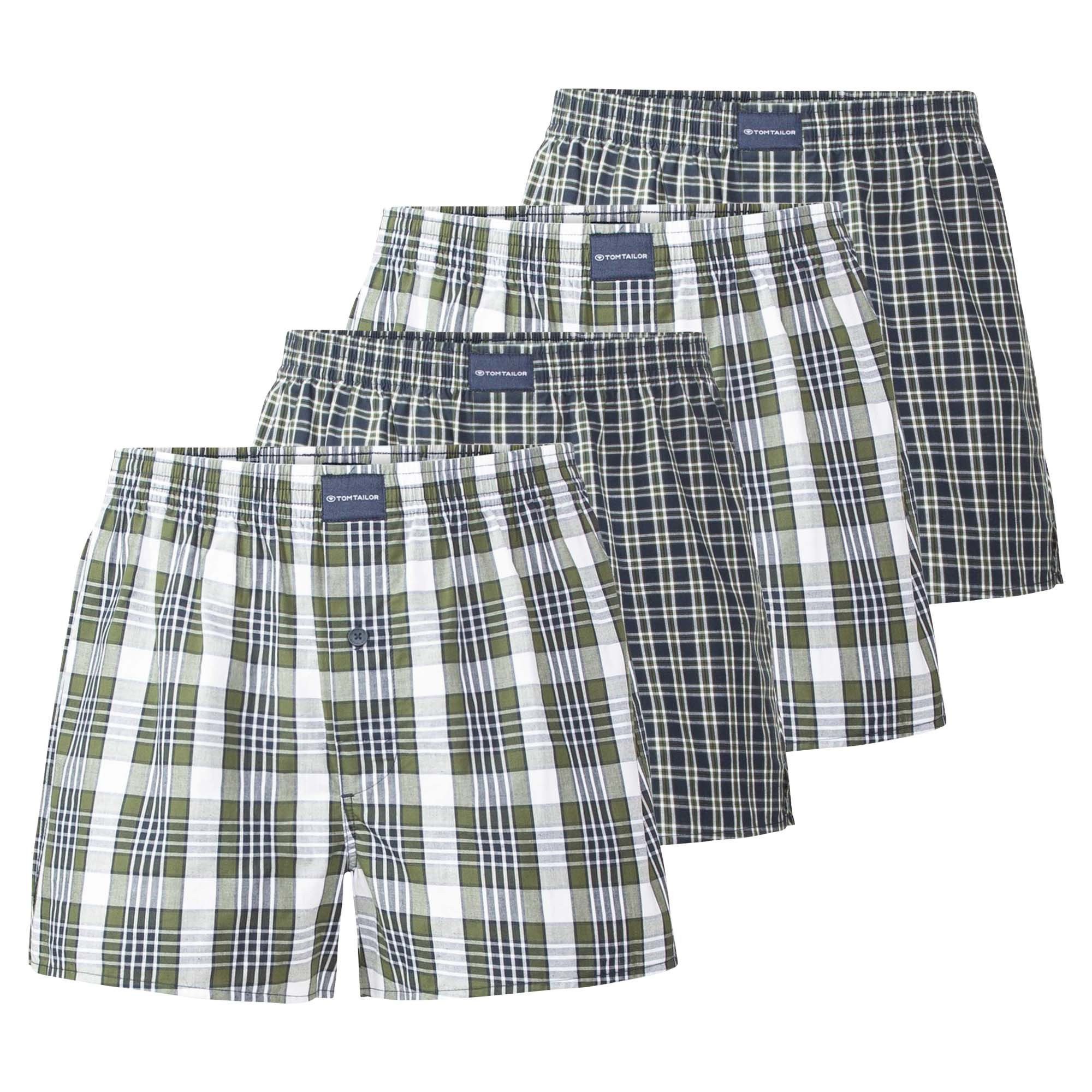 Boxershorts Herren Web-Boxershorts 4er Pack Baumwolle