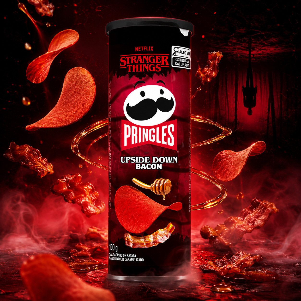 Pringles Süßigkeit Pringles Stranger Things Upside Down Bacon 100 g