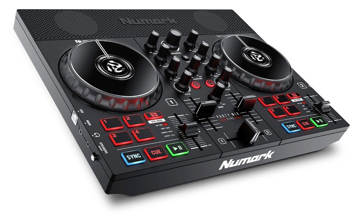 DJ Controller Party Mix Live - mit eingebauter Lightshow und Lautsprechern