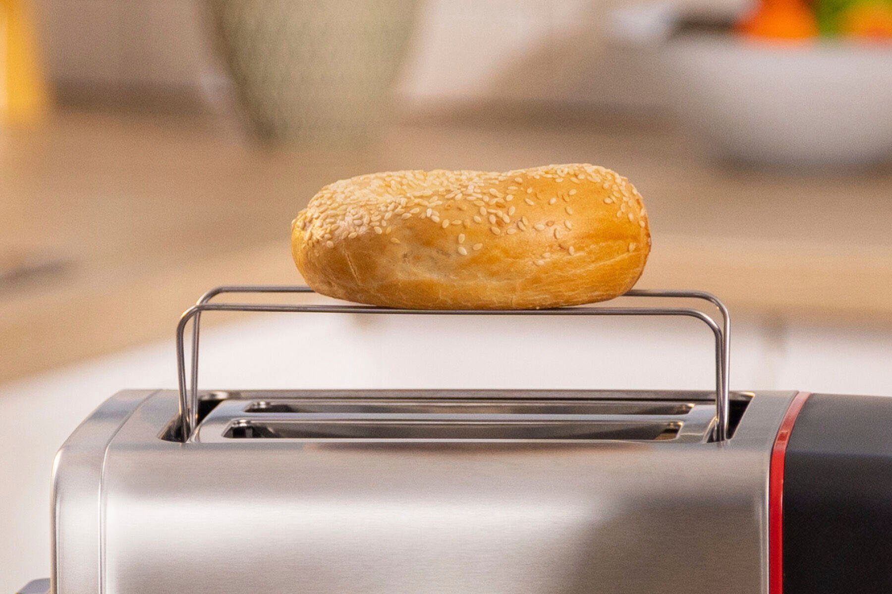 BOSCH Toaster MyMoment TAT6M420, 2 Schlitze, für 2 Scheiben, 970 W, integr. Brötchenaufsatz, Auftau-/Aufwärmfunktion, Brotzentrierung