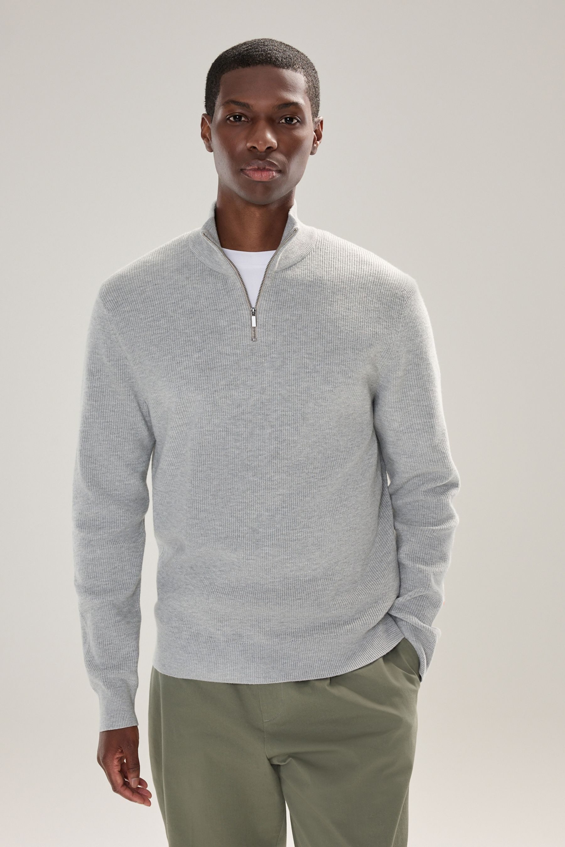 Next Troyer Regular Fit Essential Gerippter Troyer (1-tlg) günstig online kaufen