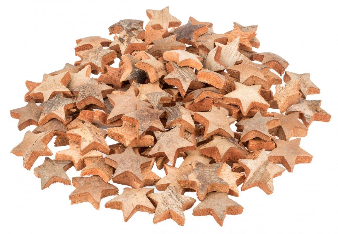 NaDeco Bastelnaturmaterial Kokos Stern Natur, Durchmesser 5cm, verpackt mit 100 Stück