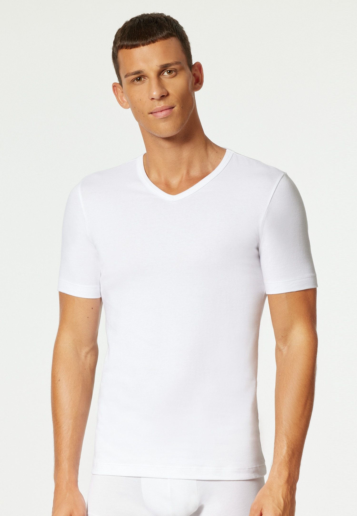 uncover by SCHIESSER V-Shirt Uncover Cotton (2er Pack) V-Neck, Kurzarm, Multipack, Cotton-Mix, elastisch