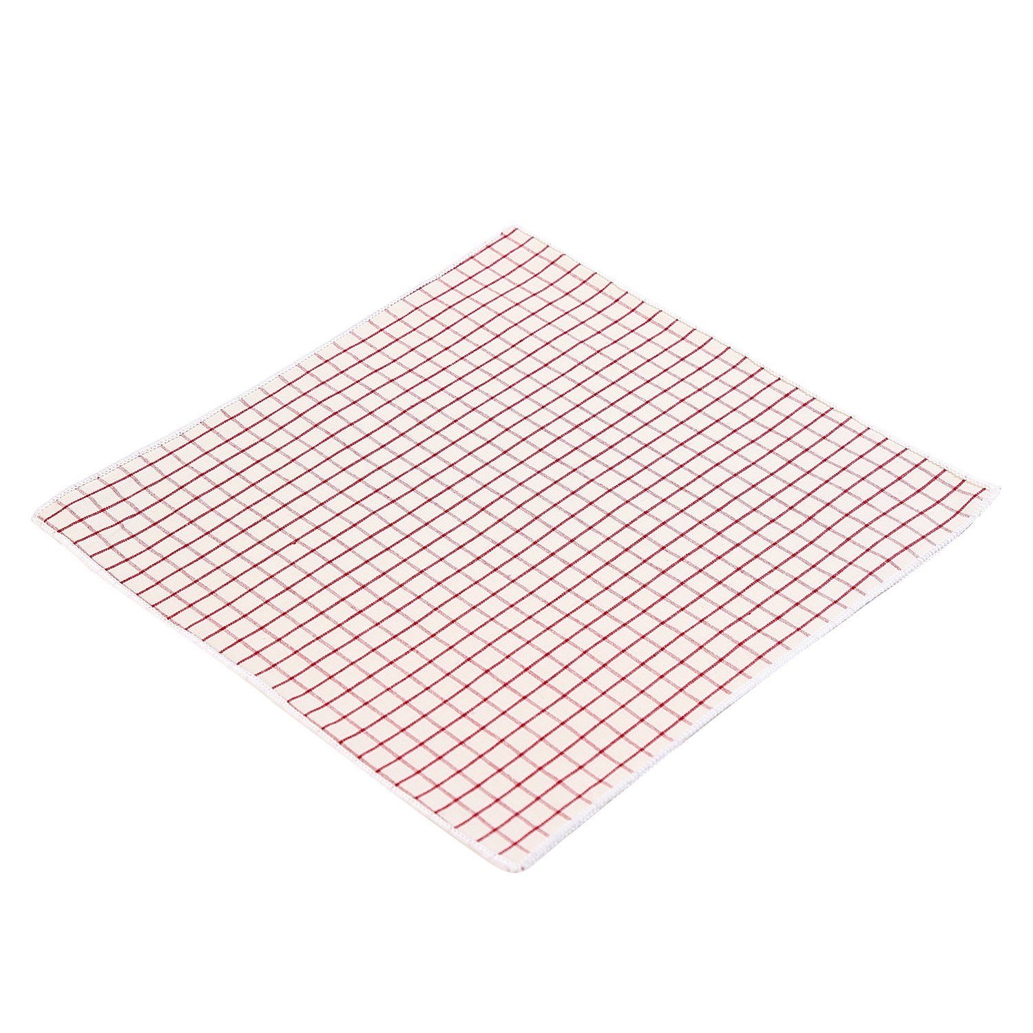 DonDon Einstecktuch DonDon Herren Hanky Einstecktuch kariert, (Packung, 1-St), vorgefaltet, kariert, Baumwolle