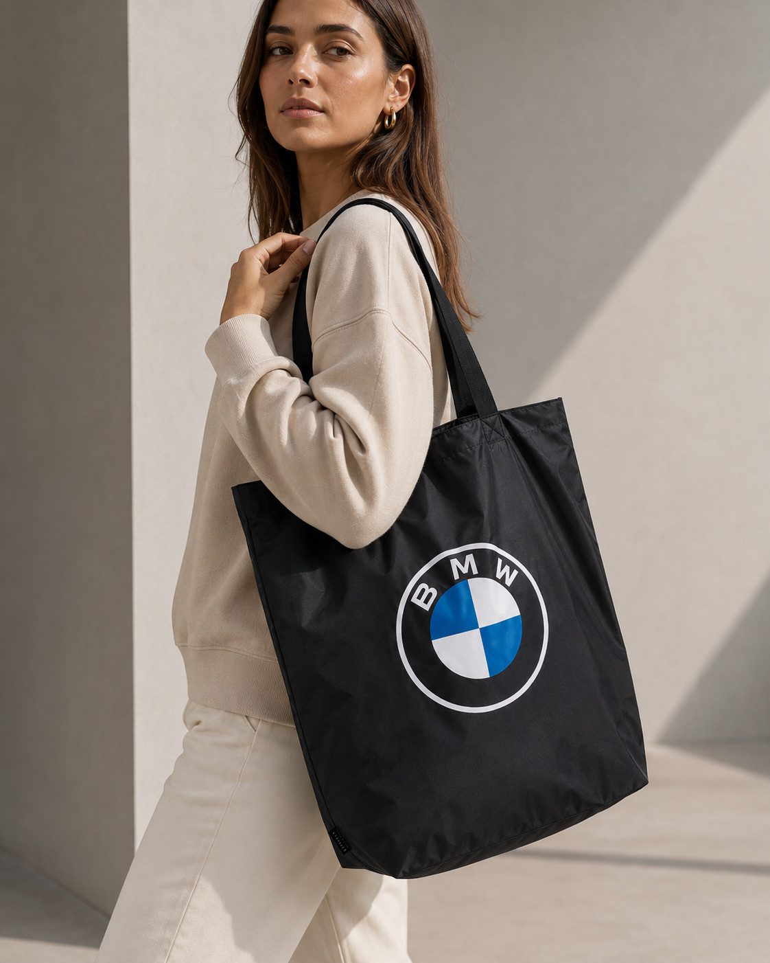 BMW Shopper BMW Shopper Schwarz Tasche mit großem BMW Logo Einkaufstasche (1-tlg)