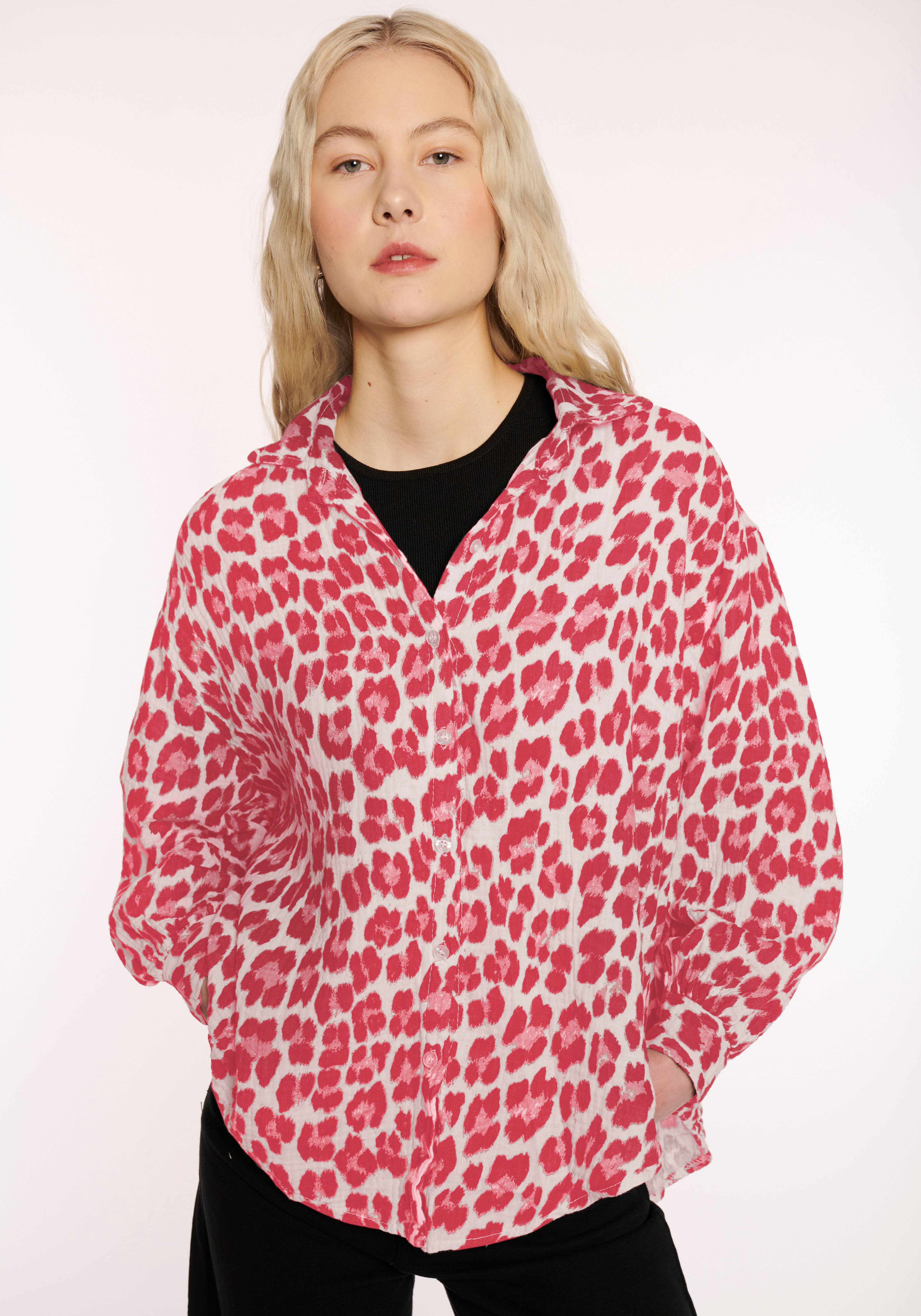 HaILY’S Druckbluse LS C BL Le44ony aus Musselin günstig online kaufen