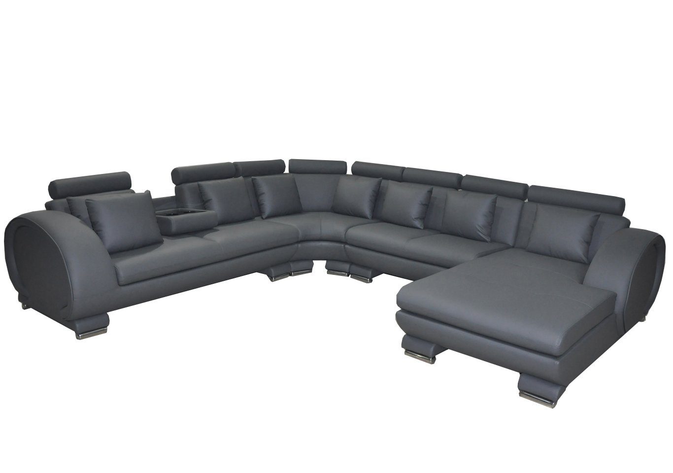JVmoebel Ecksofa, Eck Leder Sofa Sitz Couch Wohnlandschaft Form Design XXL U Polster