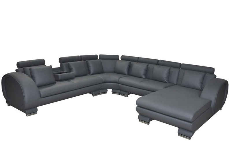 JVmoebel Ecksofa, Eck Leder Sofa Couch Polster Sitz Wohnlandschaft Design XXL U Form