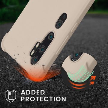 kwmobile Handyhülle Hülle für Xiaomi Mi Note 10 / Note 10 Pro, mit Metall Kette zum Umhängen - Silikon Handy Cover Case Schutzhülle