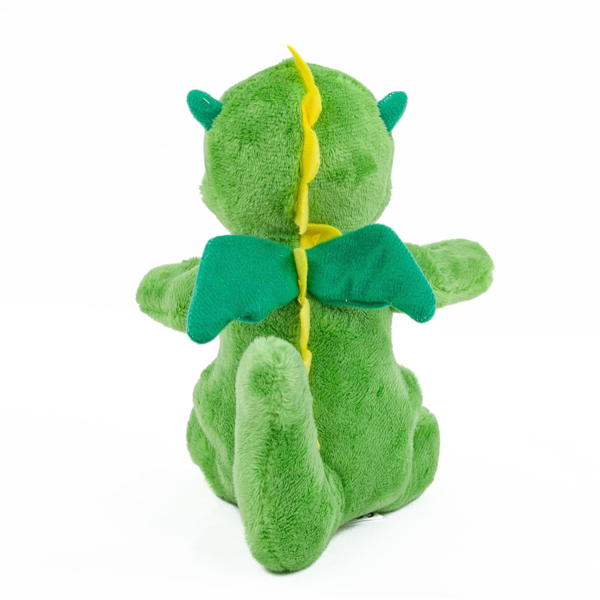 Teddys Rothenburg Kuscheltier Drache grün/gelb 18 cm Plüschtier Stofftier (Stoffdrache, Plüschdrache)