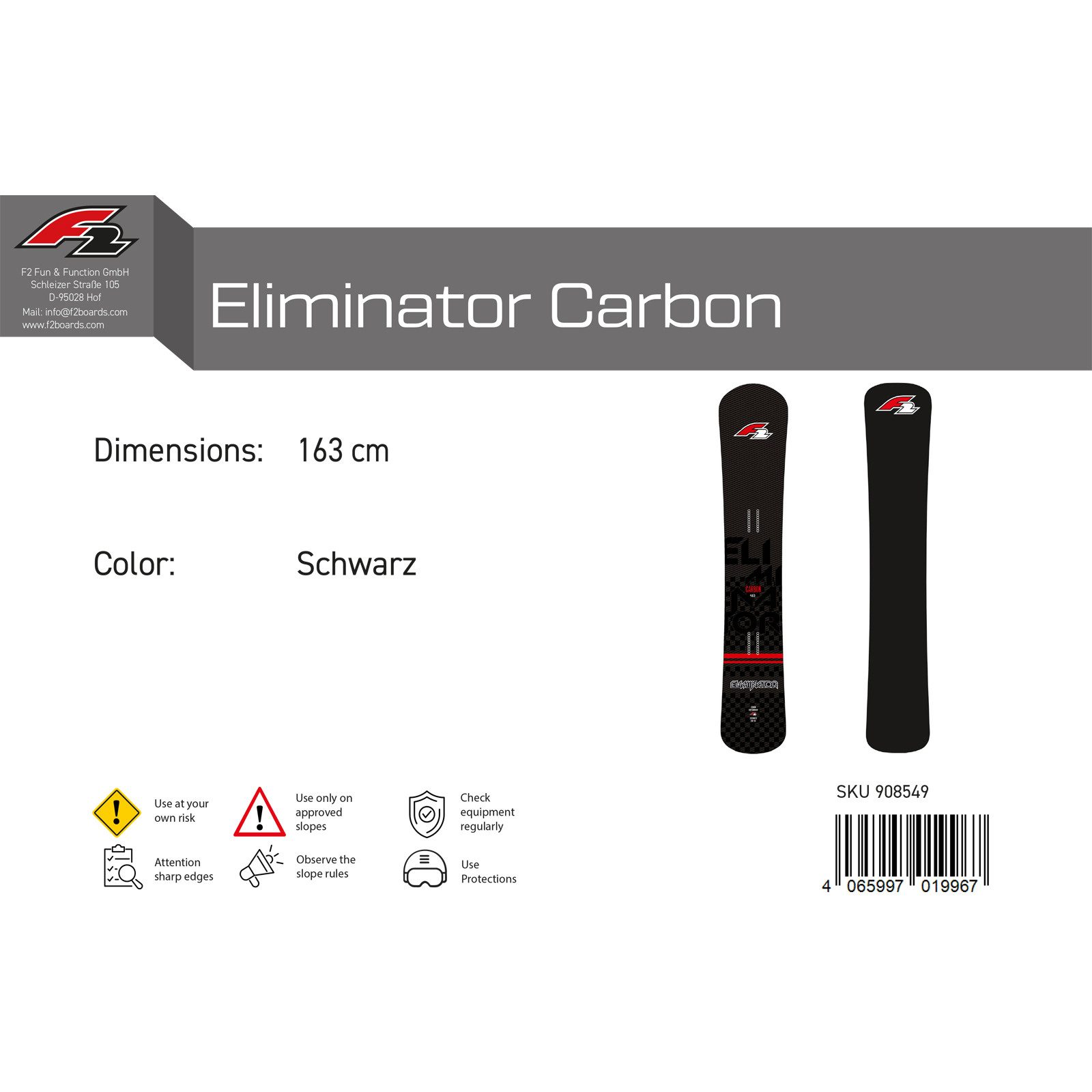 スノーボード F2 ELIMINATOR Carbon 166w スノーボード F2 ELIMINATOR Carbon 166w F2 Eliminator CARBON