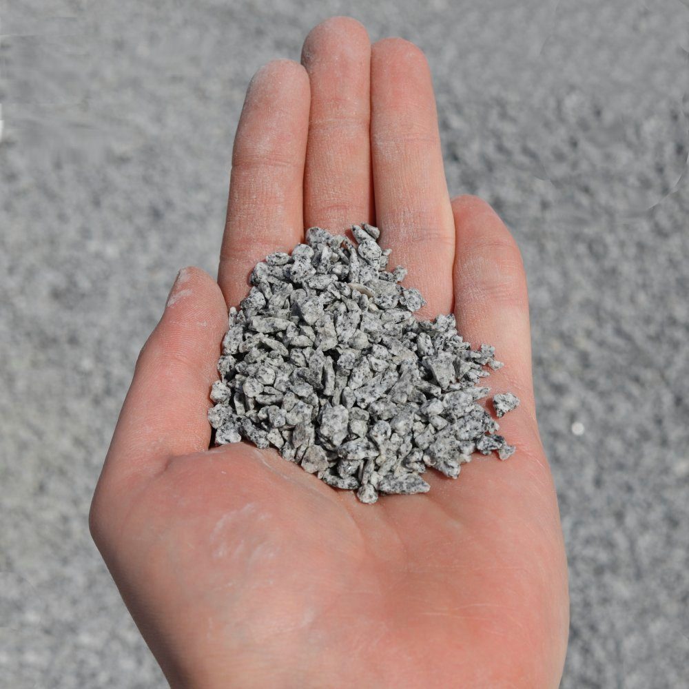 CM-Gartendesign Stein Passauer Granit Splitt, (2/5mm, grau), 250kg