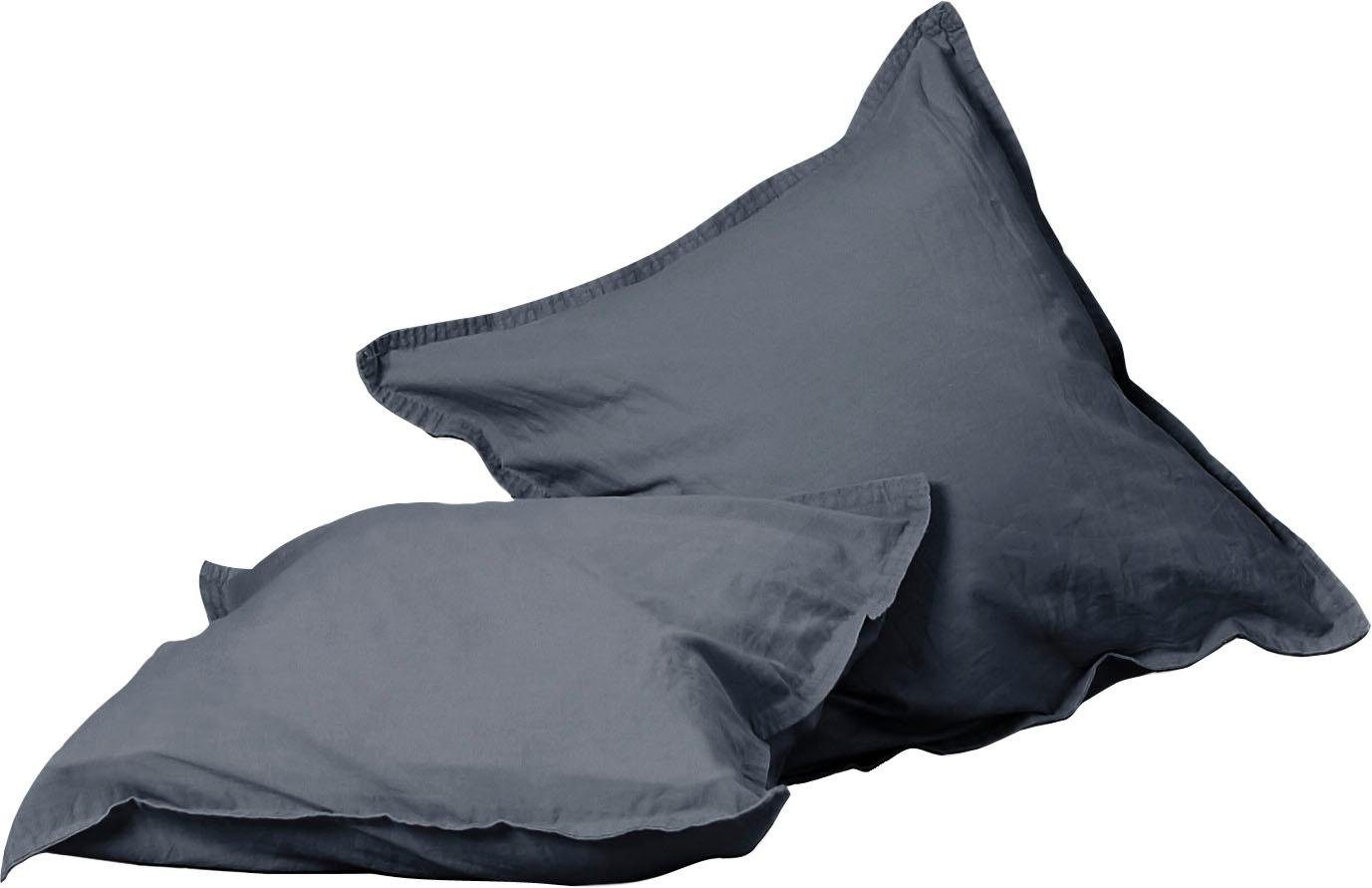 Primera Kissenbezüge Kissenbezüge »Stone Washed«, Primera (2 Stück), (2 Stück), mit Stone-Washed Optik – Bild 3 von 5