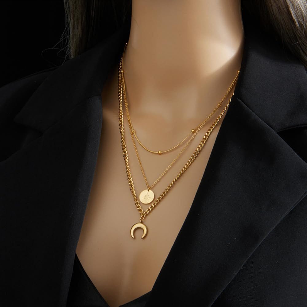 RWEUOQ Edelstahlkette Personalisierte Frauen Halskette Quaste günstig online kaufen